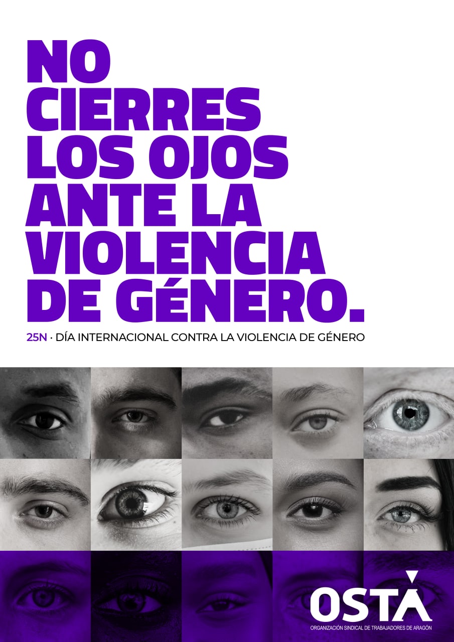 25 de Noviembre: Día internacional en contra de la violencia de género |  OSTA