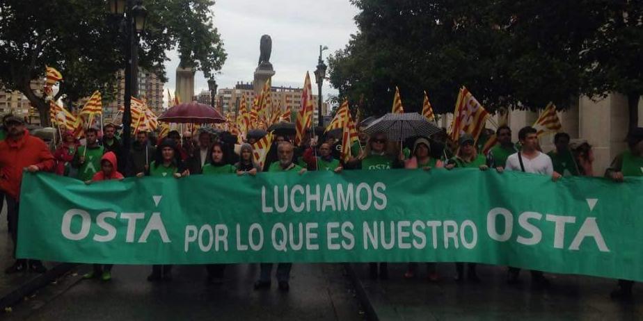 Manifestación contra el robo de las pensiones