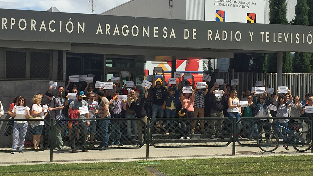 Paros es TSA que afectarán a la Radio y Televisión Aragonesa.