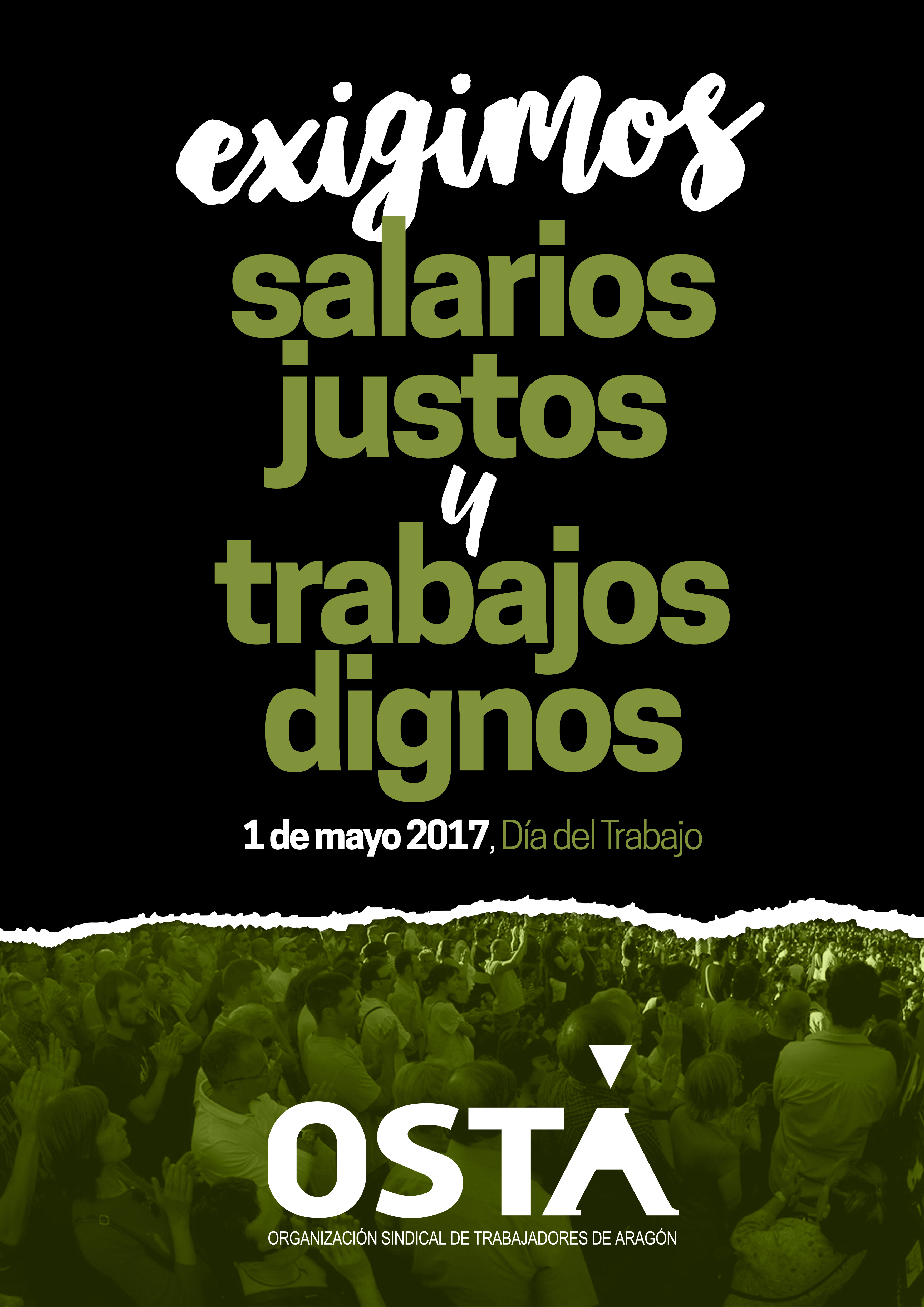 1 de mayo exigimos salarios justos y trabajos dignos
