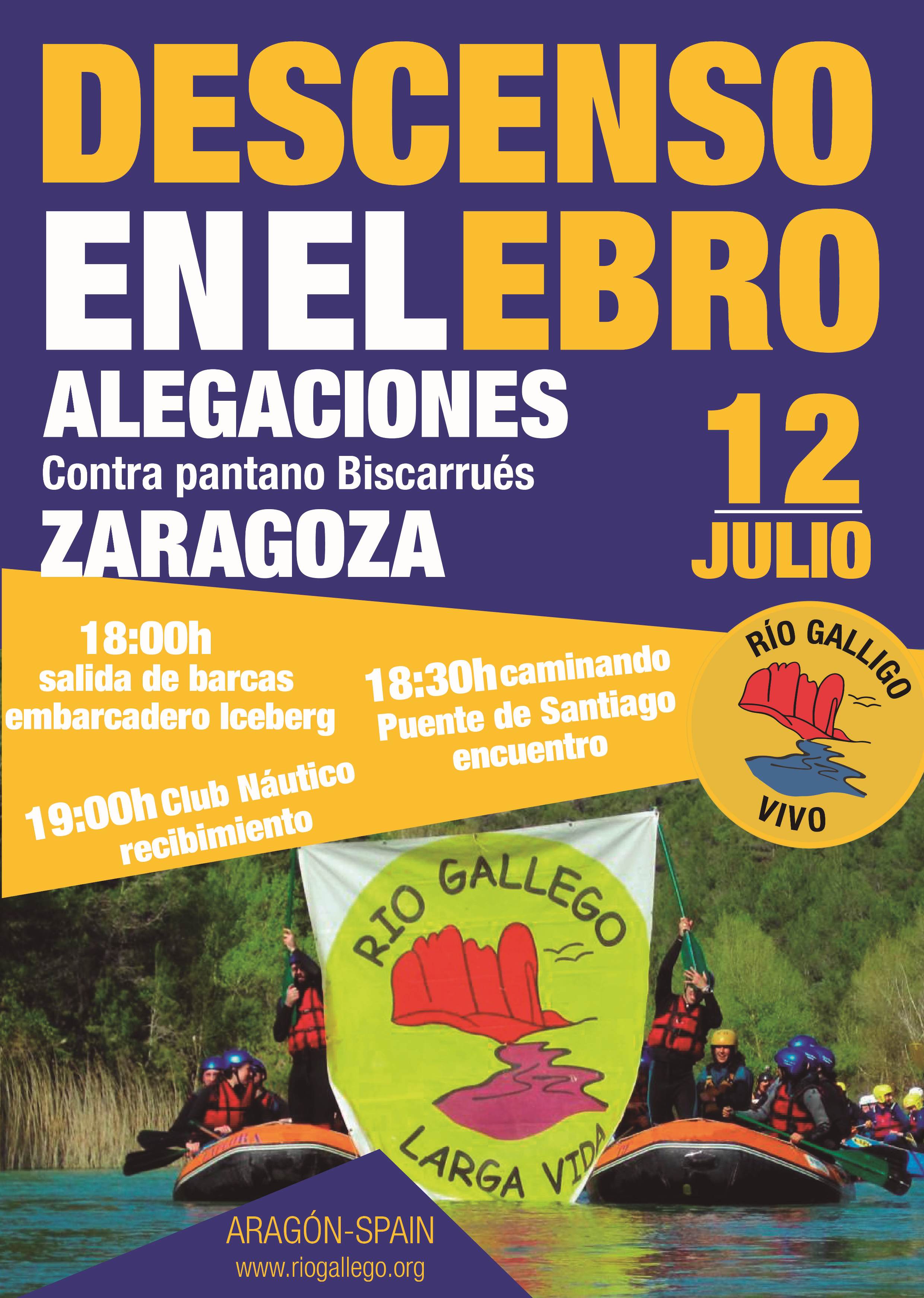 Acto en Zaragoza contra el embalse de Biscarrués