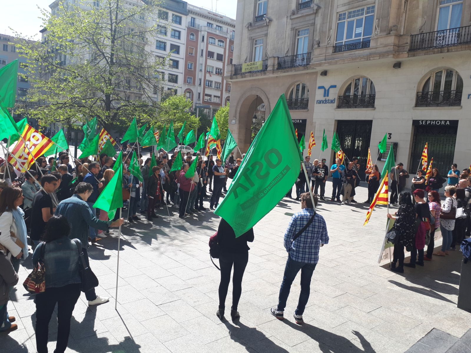 Concentración contra los accidentes de trabajo