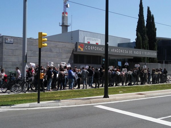 Tercer jueves negro de los trabajadores de chip audiovisual