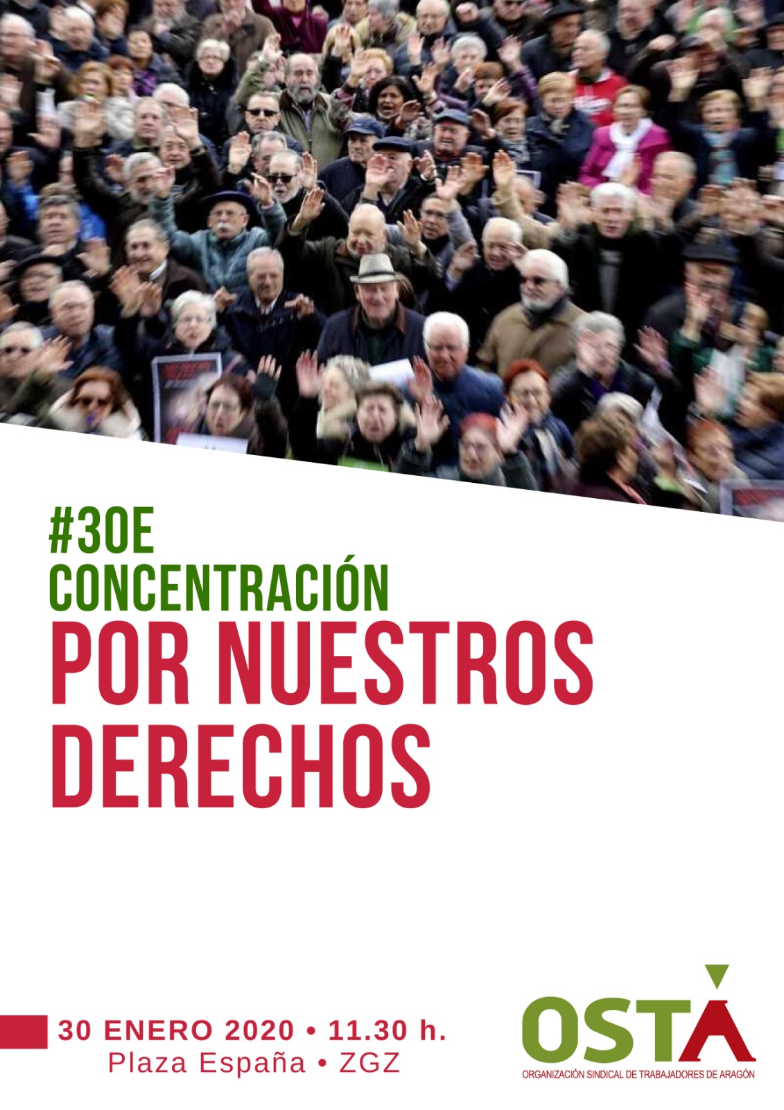 Concentración 30 de enero: Por nuestros derechos