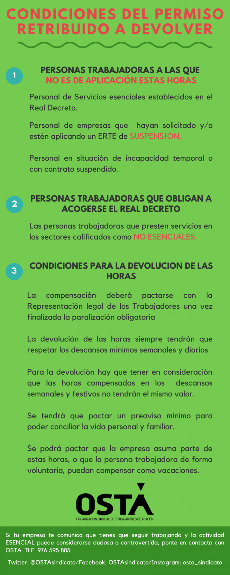 Valoración ante las nuevas medidas decretadas por el Gobierno del ...