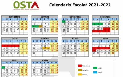 Publicado el calendario escolar 2021-2022