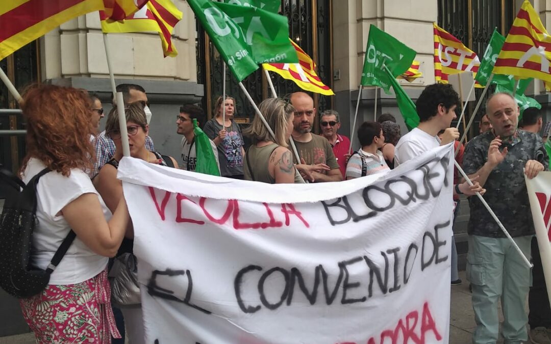 La plantilla de UTEDEZA (depuradora de Zaragoza) se concentrará 3 días por el bloqueo en la negociación de su Convenio Colectivo