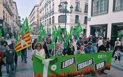OSTA bajo el lema ‘Luitar, Treballar y Vivir’, defiende un Aragón más justo a través de la Vía Aragonesa