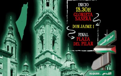 Manifestación,  «Aragón contra el genocidio. Palestina libre «