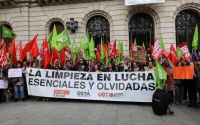 Continúan las movilizaciones en el Sector de Limpieza de Zaragoza