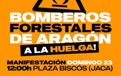 Manifestación en Jaca por la dignidad de la montaña de nuestros pueblos y de los bomberos forestales